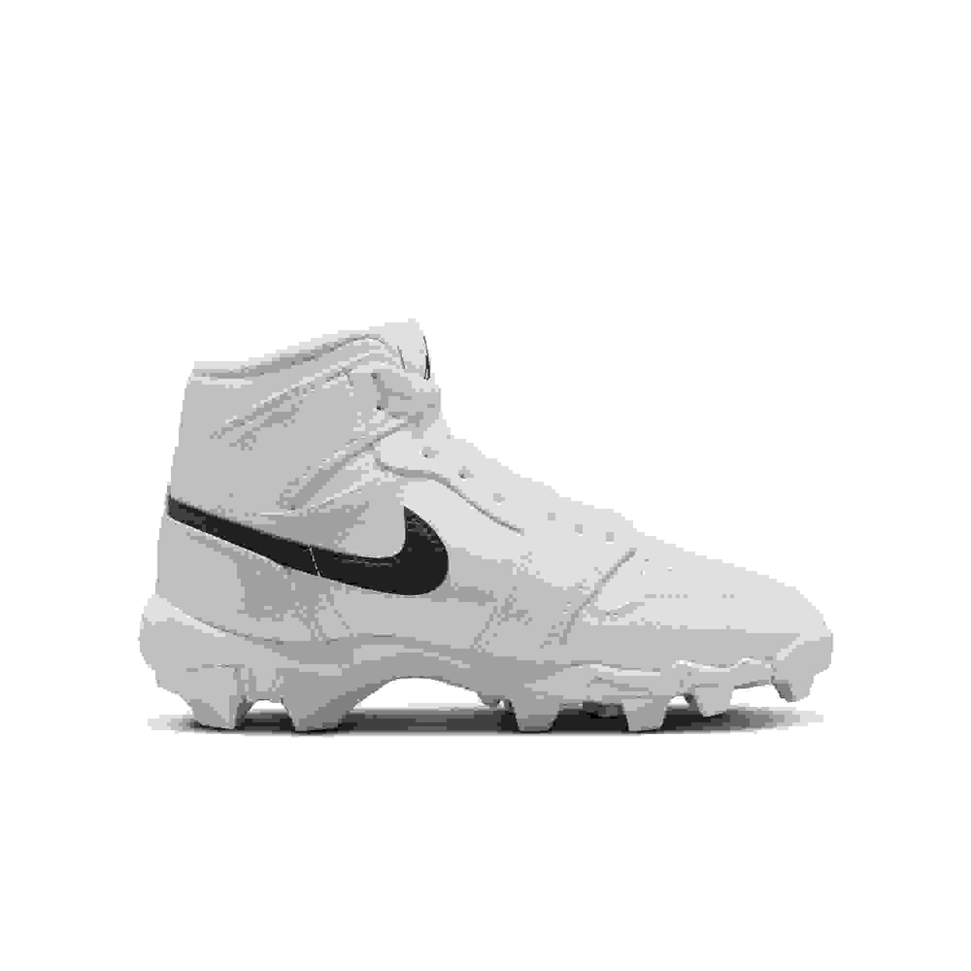 Jordan 1 Mid Grade School Boys' "White/Black" Multisport Cleat